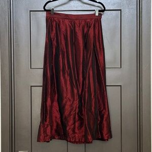 TALBOTS | tea length duotone skirt
